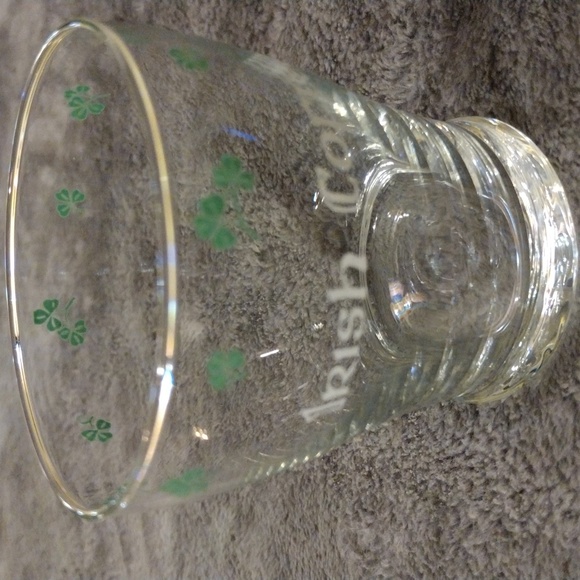2pc Irish Coffee cup with gold tone metal holder. - Picture 3 of 5